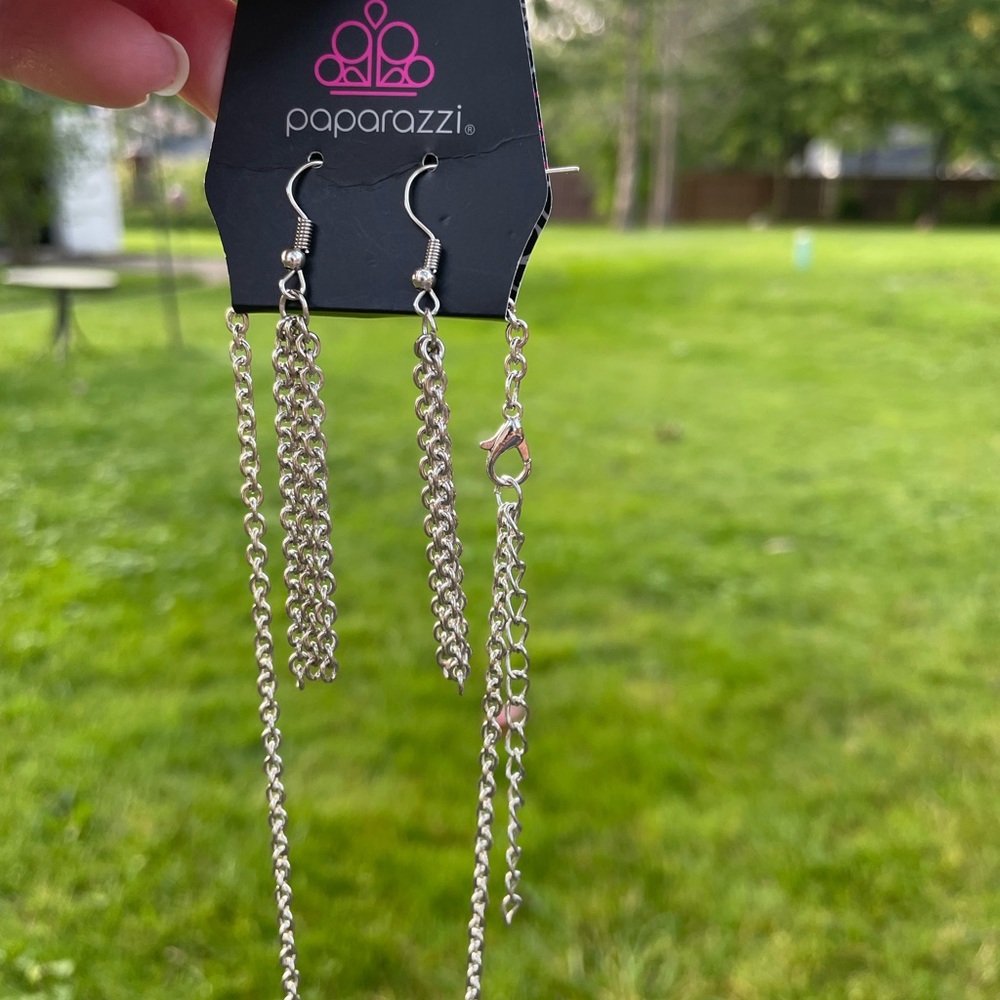 Paparazzi earrings and necklace set
